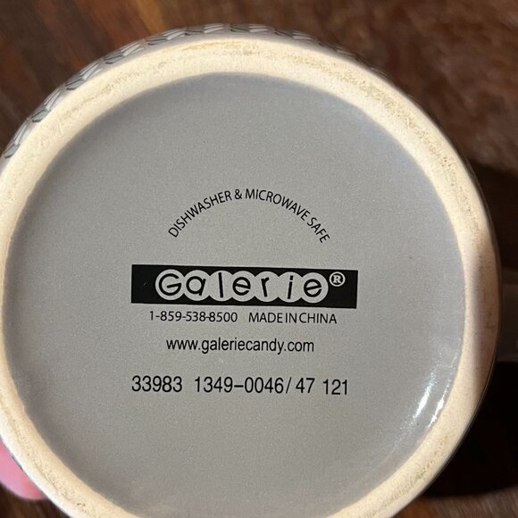 Gray Sock Monkey Face Coffee Mug Cup Double Handle Gift Teacher 16oz Collectable - Picture 5 of 5